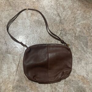 Clemente Chic Brown Leather Shoulder Bag